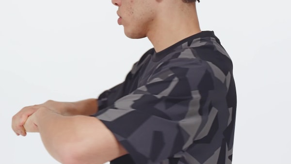 Grau Workout Pump Cover-Up T-Shirt