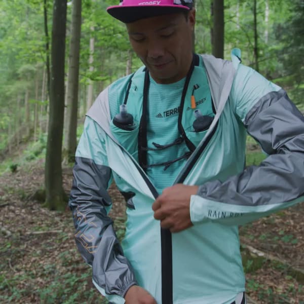 Turquesa Chaqueta Impermeable Terrex Agravic Pro Trail Running