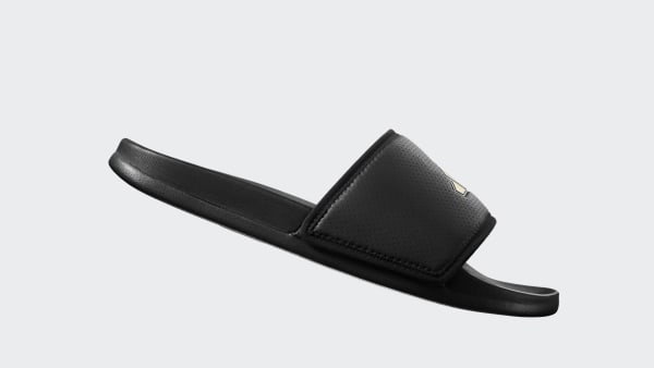 Black Adilette Comfort Slides