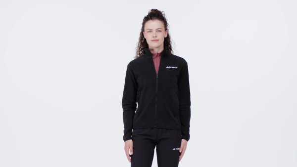 Nero Giacca Terrex Multi-Zip Fleece