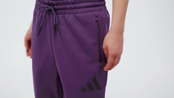 fialová Tepláky adidas Z.N.E.