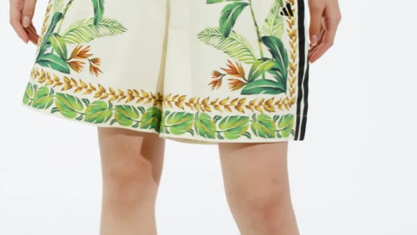 Hvid adidas x FARM Premium Short