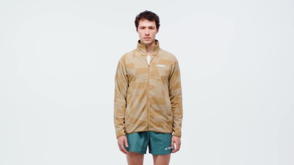 Brown Terrex Multi Printed Full-Zip Fleece Jacket