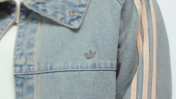 adidas Premium Essentials Denim Jacket - Blue | Free