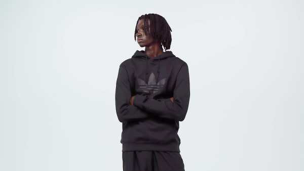 Svart Adicolor Classics Trefoil Hoodie