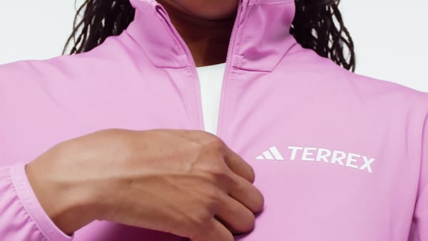 adidas Terrex Multi CLIMAWARM Half-Zip Tech Fleece Jacket - Purple