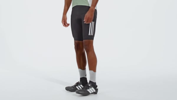 Noir Short de cyclisme matelassé 3 bandes Essentials