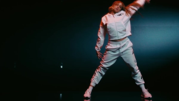 Beyaz adidas Z.N.E. Full-Zip Kapüşonlu Üst