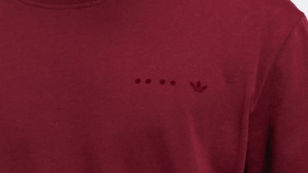 Burgundy adidas RIFTA Metro Short Sleeve T-Shirt