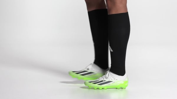Hvit X Crazyfast.1 Artificial Grass Fotballsko