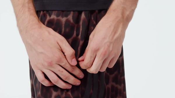 hnědá ŠORTKY D4T POWER AOP