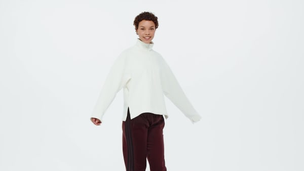 adidas Bluza ALL SZN Soft Lux Quarter-Zip - Bialy | adidas