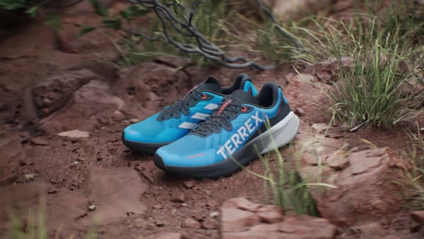 Blue Terrex Agravic 3 Trail Running Shoes