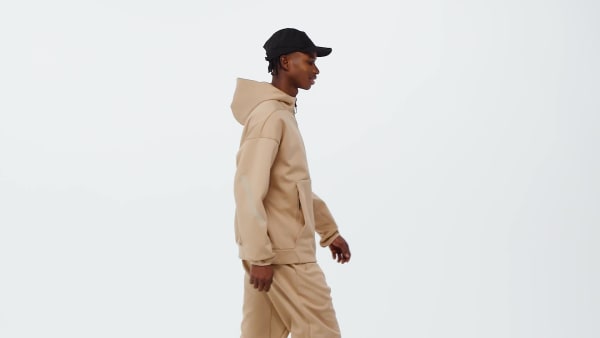 STONE  ベージュ　ジップフーディM Luxefleece Zip-Up Hoodie - Stone | MPG Sport