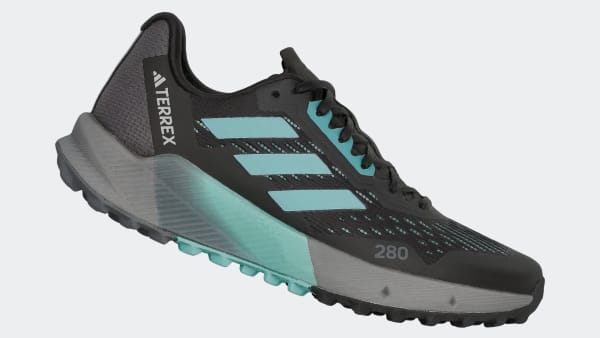 Black Terrex Agravic Flow 2.0 Trail Running Shoes