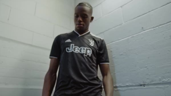 Zwart Juventus 22/23 Authentiek Uitshirt KPB44