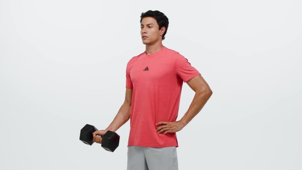 สีแดง เสื้อยืดออกกำลังกาย Designed for Training