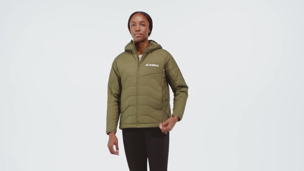 Verde Giacca Terrex Multi Synthetic Insulated Hooded