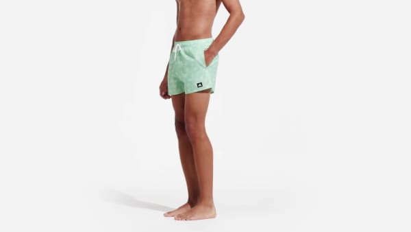 Turquoise Logo Print CLX Swim Shorts 