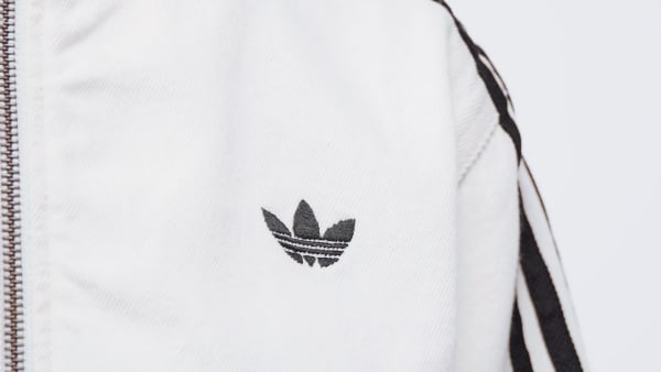 White FIREBIRD TRACK TOP DENIM