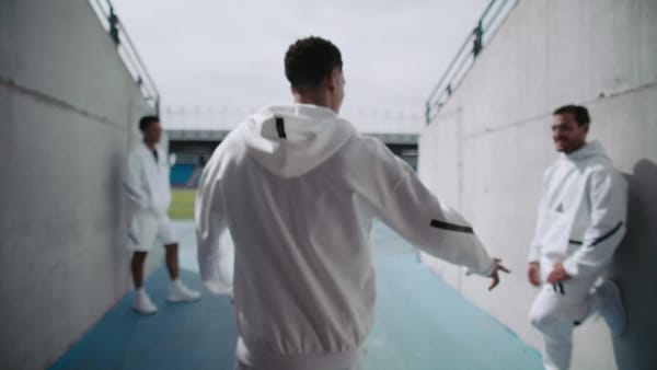 blanc Nouvelle veste de survêtement à capuche entièrement zippée Z.N.E.