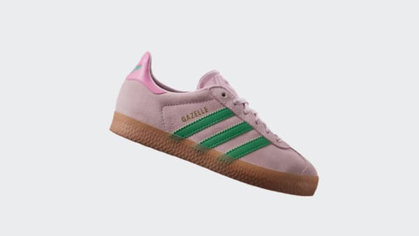 Rosa Sapatilhas Gazelle para criança