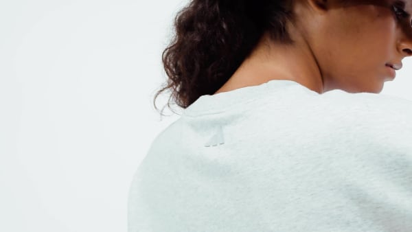 grijs Seasonal Essentials Colorpop-sweatshirt met geborduurde graphic