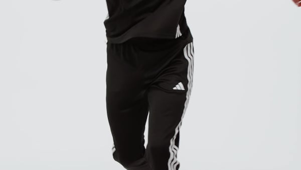 Negro PANTALÓN DE ENTRENAMIENTO DE PUNTO ESSENTIALS ALL-SET 3 STRIPES
