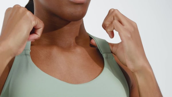 mau-xanh-la Áo Bra Chạy Bộ High Support Luxe FastImpact