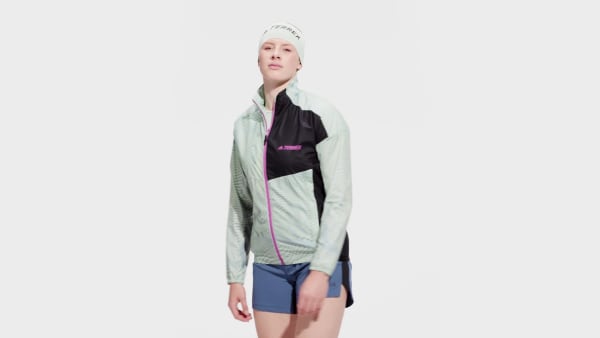 Grun TERREX Trail Running Printed Windjacke