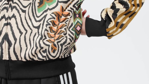 สีชมพู เสื้อแทรค adidas x FARM Rio Firebird