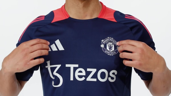 Azul Camiseta de Entrenamiento Tiro 24 Manchester United