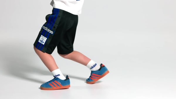 Bleu Chaussure lacets élastiques Gazelle Comfort Closure Enfants