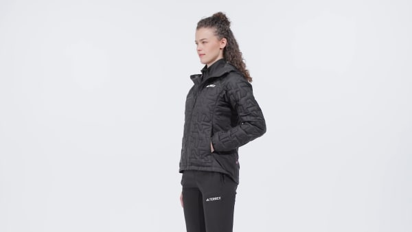 Sort Terrex Xperior PrimaLoft Loose Fill Insulated Hooded jakke