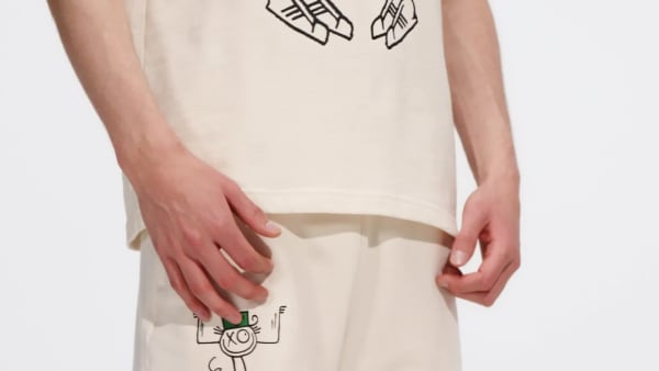 Bialy adidas Originals x André Saraiva Tee ZA974