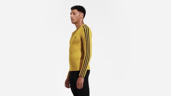 Verde Maglia da allenamento Techfit 3-Stripes Long Sleeve DB108