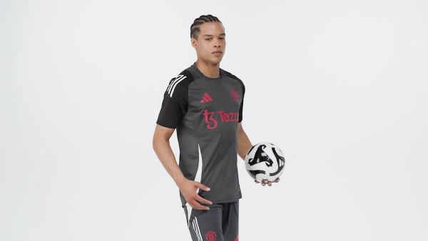 Grey Manchester United Tiro 24 Training Jersey