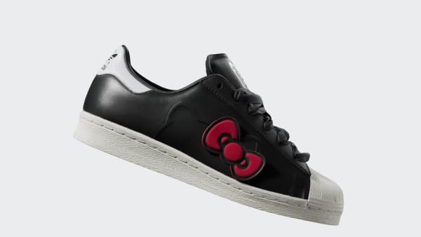 若者に人気のブランド adidas Superstar Black - Shoes Anniversary Kitty Hello x 靴