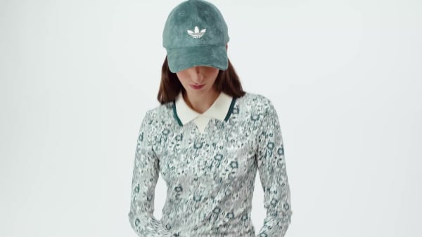 Green adidas Originals x Liberty London Debossed Velvet Shorts