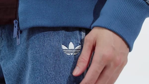 Mau-xanh-da-troi Quần Denim Firebird Adicolor