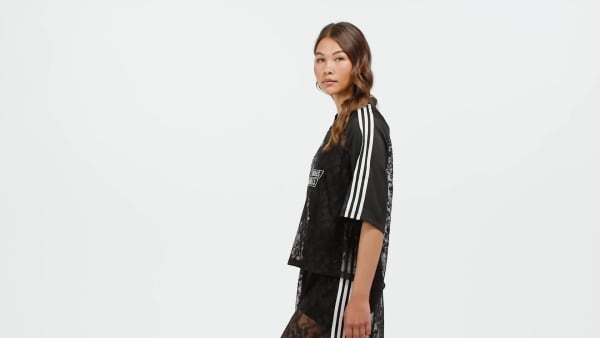 สีดำ เสื้อฟุตบอลลูกไม้ adidas Originals