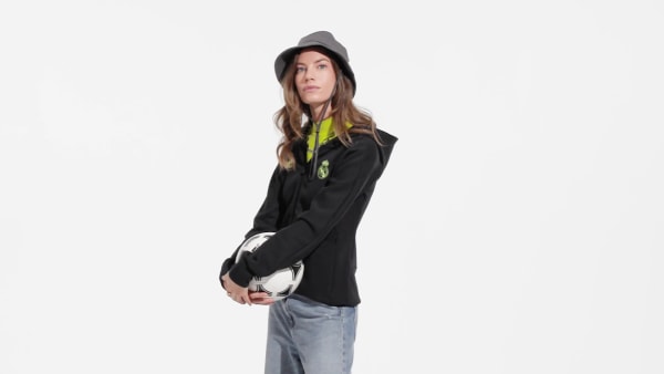Czerń Real Madrid Anthem Jacket IE264