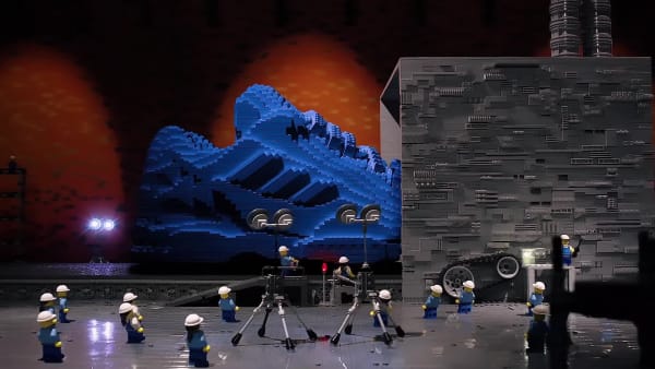 Blue adidas ZX 8000 x LEGO® Shoes