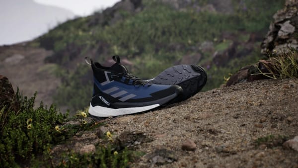 Azul Tênis Trilha Terrex Free Hiker 2.0 Gore-Tex