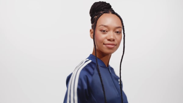 Blu Track top adicolor Satin