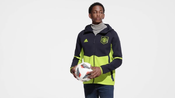 Niebieski Manchester United Anthem Jacket I6942