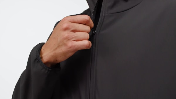 Schwarz City Escape Premium Kapuzenjacke