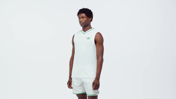 สีขาว เสื้อกล้าม Tennis Pro Climacool