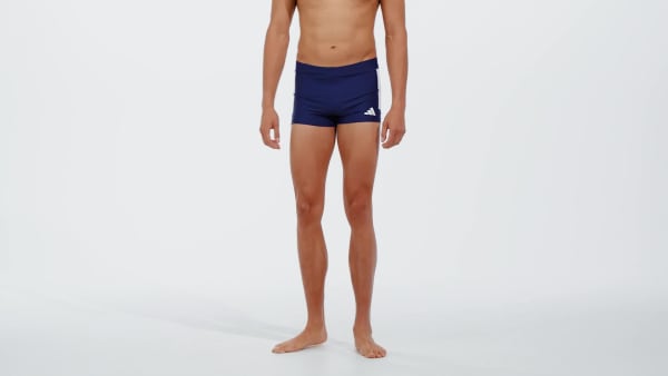 Bleu Boxer de natation 3 bandes 5 cm