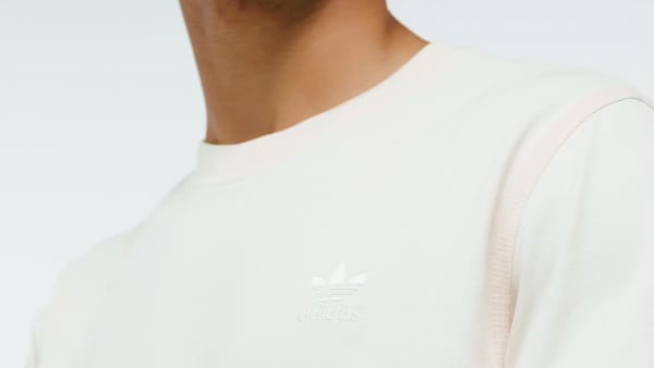 Branco T-shirt Trefoil Essentials